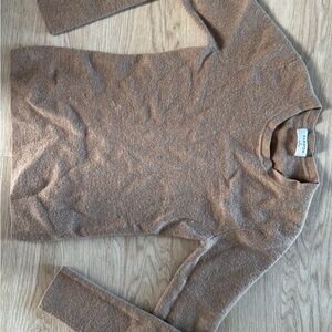 Babaton Light Brown Crew Neck Sweater